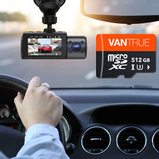Vantrue 128G 256G U3 V30 Class 10 4K UHD Video High Speed Transfer TF SD Card Desgin for Car Dash Cam GPS navigation