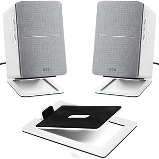 Speaker Stand for Enhanced Stereo Sound and Shock Absorption, Speaker Base for Laptop Speaker Support or Desktop Speaker Bracket
