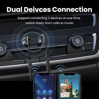 UGREEN Bluetooth Aux Adapter Wireless Car Bluetooth Receiver USB to 3.5mm Jack Audio Music Mic Handsfree Adapter for Car Speaker