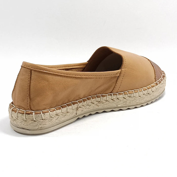 Women Genuine Leather Fisherman Shoes Soft Loafers Casual Walking Footwear Slip-On Comfy Round Toe Espadrilles Ballet Flats