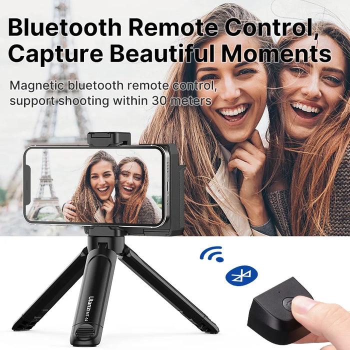 ULANZI CG01 CapGrip II Handheld Selfie Booster Grip with Bluetooth Remote Control Phone Shutter for Smartphone Photography