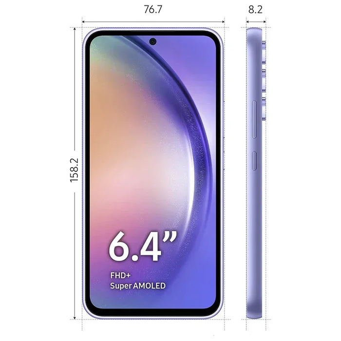 Samsung Galaxy A54 5G Smartphone Exynos 1380 Triple 50MP Camera 6.4"120Hz Super AMOLED 5000mAh Battery 25W Fast Charge NFC