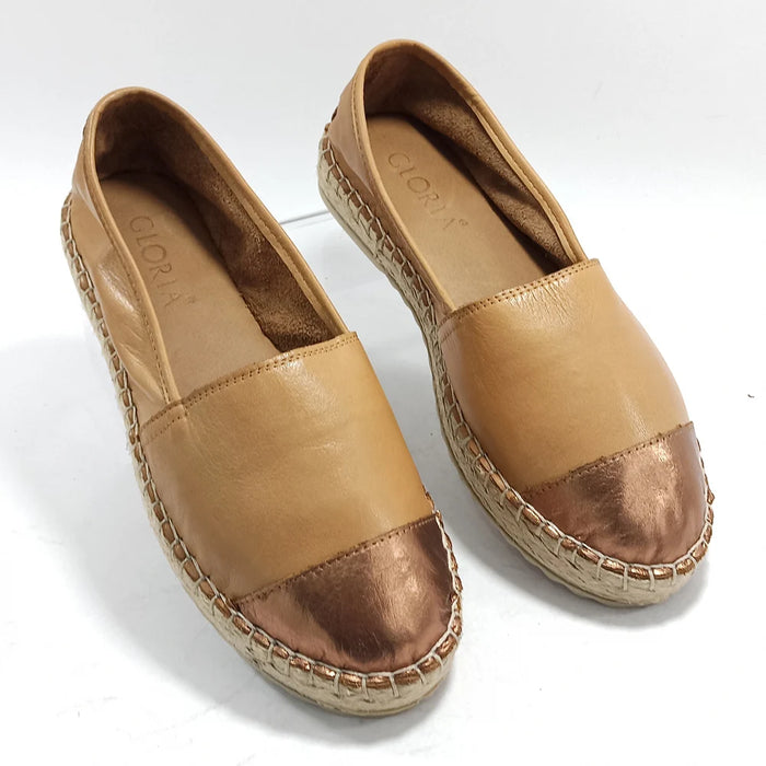 Women Genuine Leather Fisherman Shoes Soft Loafers Casual Walking Footwear Slip-On Comfy Round Toe Espadrilles Ballet Flats