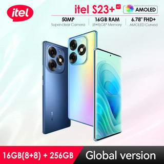 itel S23+ S23 Plus Cellphone 4G NFC Android Smartphone 16GB/256GB 6.78" AMOLED 3D Curved Screen Smart  Mobile Cell Phone
