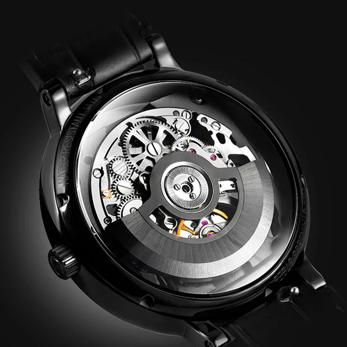 CIGA Design Skeleton Watch Men Automatic Mechanical Wrist Watches 316L Stainless Steel Case Sapphire Crystal Timepiece Unisex