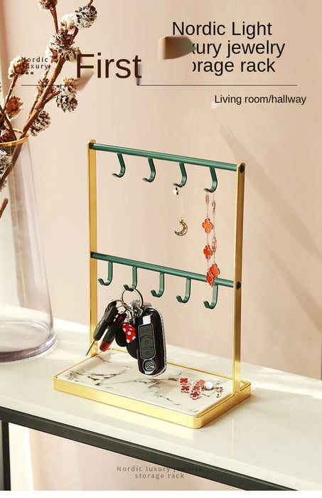 zq Hallway Key Ornaments Gathering Home Living Room Creative Nordic Modern Light Luxury Hanging Watch Jewelry Storage Rack