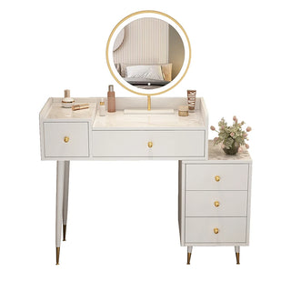 TT Nordic Light Luxury Dressing Table Bedroom Modern Minimalist Makeup Table Women's Ins Style Small Apartment Storage Cabinet