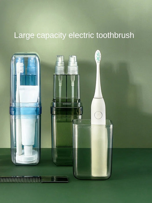 zq Toothbrush Storage Box Portable Gargle Cup Travel Tooth Set Box Household Wash Cup Set