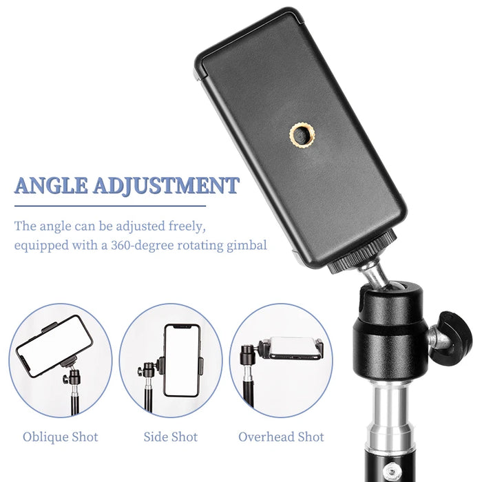 SH Selfie Tripod 1/4 Screw Head Aluminum Tripod For Phone Stand Mount Digital Camera With Bluetooth-compatible Remote Control