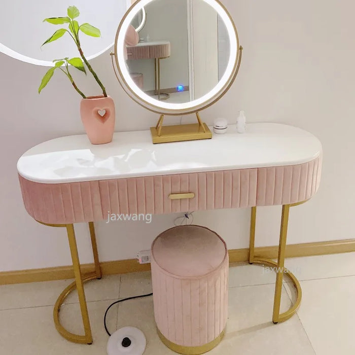 New Design Modern Design Bedroom Furniture Dresser Without Mirror Dressing Table Vanity Bed Stool Chair Bedroom Dresser Chairs