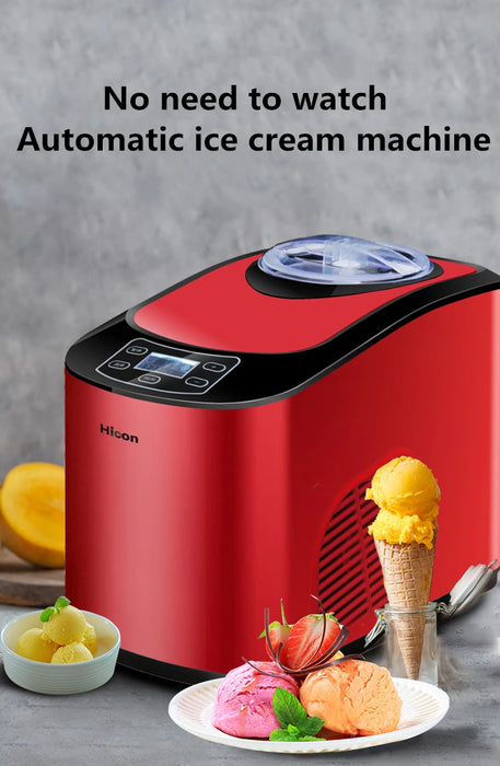 1PC Home full automatic ICM-15A mini ice cream machine household intelligent ice cream maker 1.5L Capacity 140W Ice Cream Makers