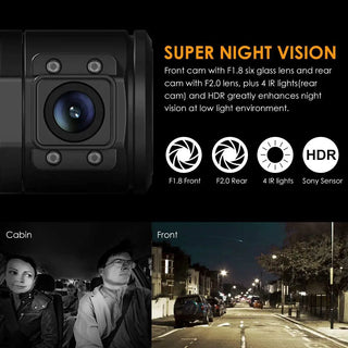 Vantrue N2 Pro Dash Cam HD 1080P for Car DVR Video Recorder Dash Camera 1440P Night Vision GPS WDR Parking Mode Dashcam