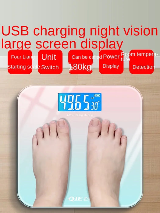 TT Imported Smart Electronic Scale Household Precision Weighing Scale Dormitory Small Body Weighing