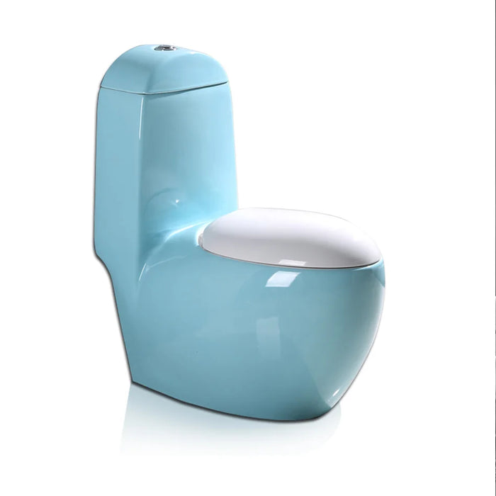 TT Color Siphon Creative Personality round Egg Blue Green Pink Toilet Bowl Household