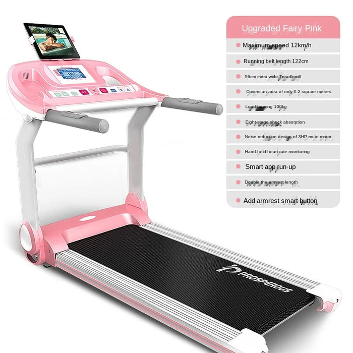 TT New Treadmill Household Small Fitness Equipment Ultra-Quiet Indoor Sports Smart Mini Folding Walking Machine