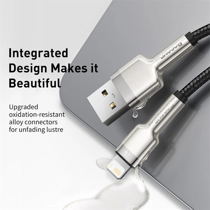 Baseus USB Cable for iPhone 14 11 12 Pro Max Xs Xr X 2.4A Fast Charging Cable for iPhone Cable 7 SE 8 Plus Charger for iPad air
