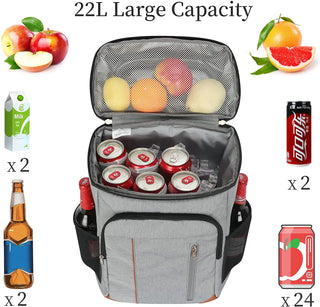 DENUONISS 22L Cooler Bag  100% Leakpoof Large Insulated Bag Outdoor Picnic Beach Thermal Bag Cooler Car Refrigerator  For Food