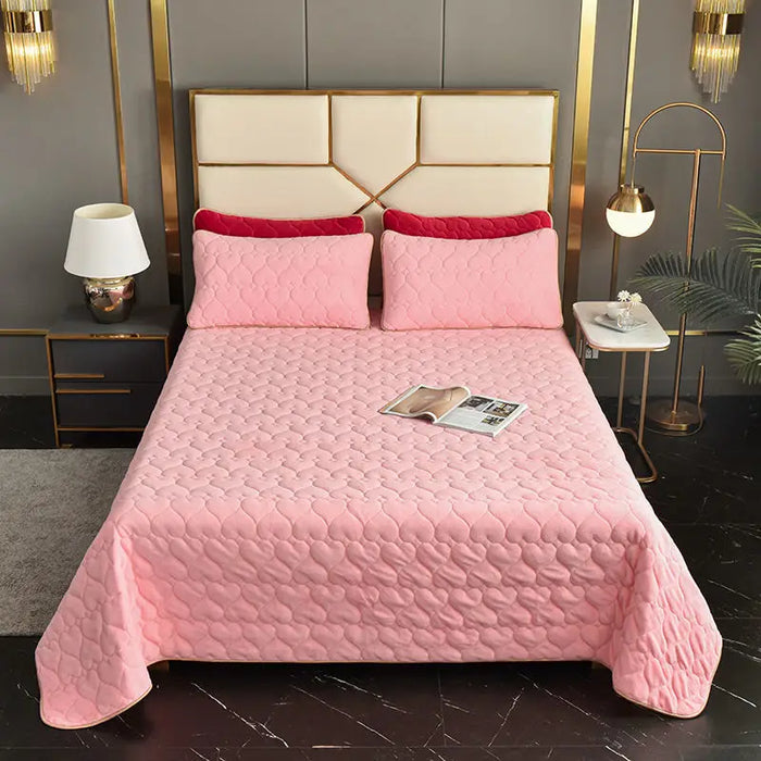 Milk Velvet Bed Cover Kang Single Crystal Velvet Tatami Cover Quilted Bedding Quilted Sheets Big Kang Blanket Household Sheets