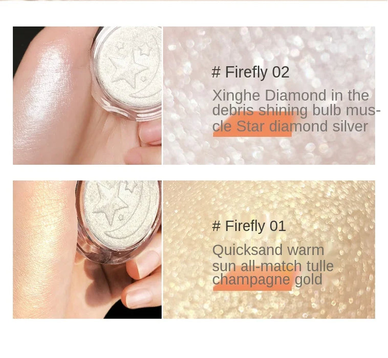 zq Diamond Highlight Glitter Cream Pearlescent Long-Lasting Face Brightening and Repairing Nose Shadow