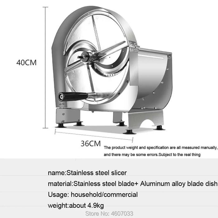 large slicing machine Stainless steel slicer Household commercial Manual Thickness adjustable fruit vegetable grinder slicer