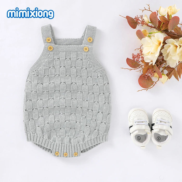 Baby Bodysuits Clothes Fashion Solid Knitted Newborn Bebes Body Suits Tops for Infant Boys Girls Jumpsuits Outfit One Piece Wear