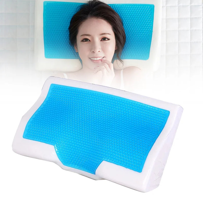 1 Pcs Memory Foam Pillow Summer Ice-cool Pillows Anti-snore Neck Rest Sleep Gel Pillow Core+Pillowcover For Home Beddings decor