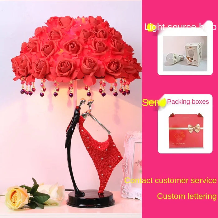 TT Wedding Creative Table Lamp Romantic Wedding Long Life Lamp Bride Dowry Wedding Room Decoration Decoration Internet Celebrity