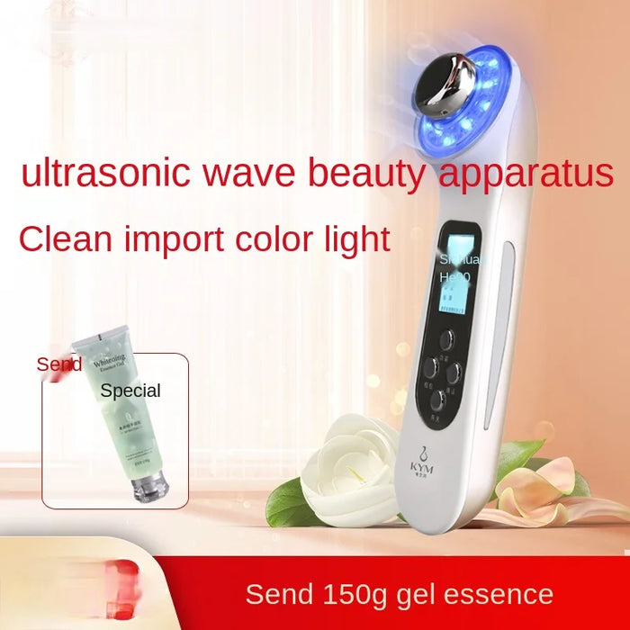 TT Ultrasonic Essence Inductive Therapeutical Instrument Beauty Instrument Home Face Export Facial Cleaner Red and Blue Color