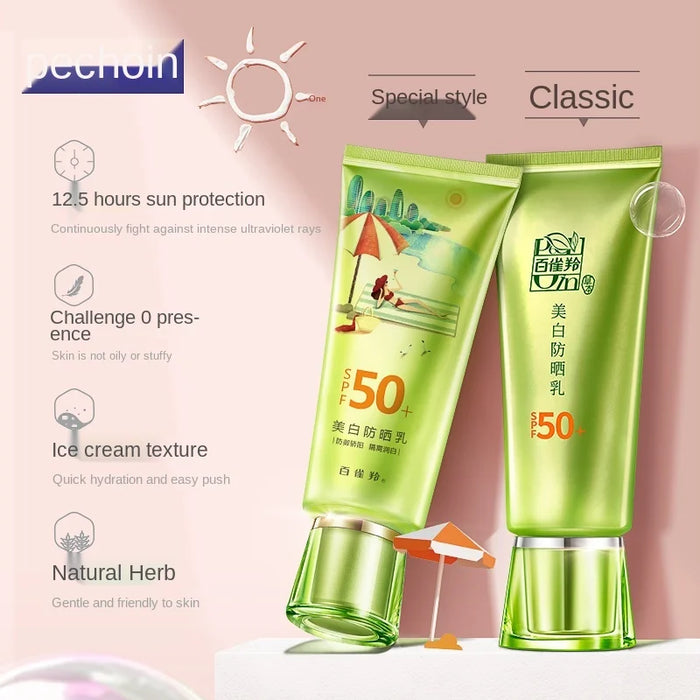 CY PECHOIN Light Sunscreen Concealing and Isolating Whitening UV Protection SPF50 Free Shipping