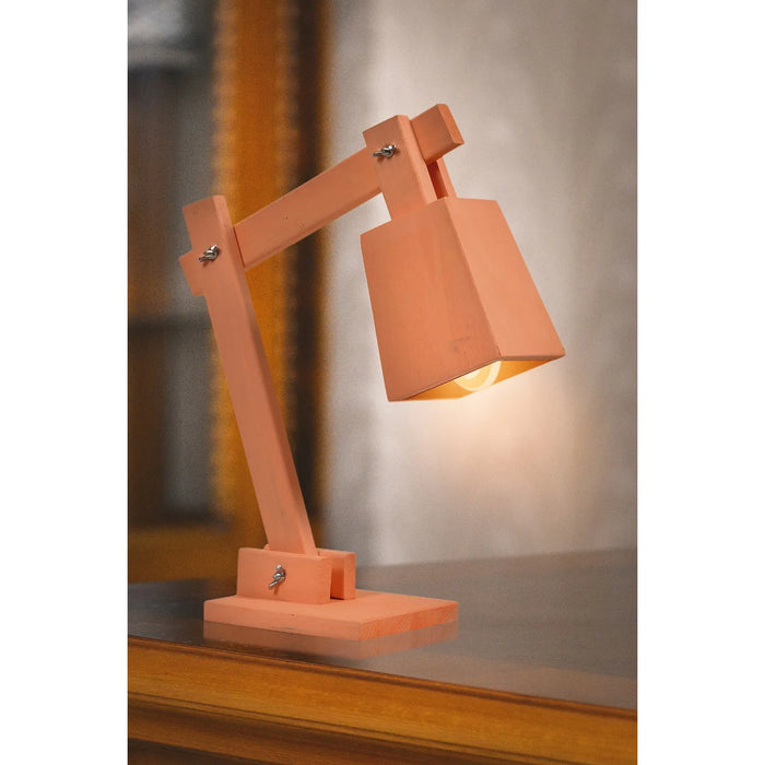 Antique House Natural Wood Handwork Walnut Color Adjustable Table Lamp office desk work lamp book light