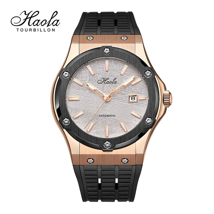 HAOFA Business Mens Watches Automatic Mechanical Waterproof Sapphire Automatic Watch For Men Day And Date Fashion reloj hombre