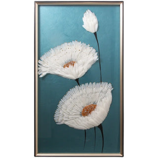 CX Entrance Decoration Mural Bedroom Light Luxury and Simplicity Modern Three-Dimensional Handmade Feather Decorative Painting