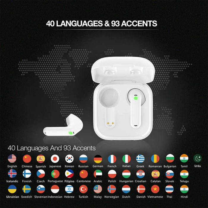 Timekettle WT2 Edge/W3 Simultaneous Translator Earbuds Voice Multi Languages Translate Headset for Business Travel Meeting