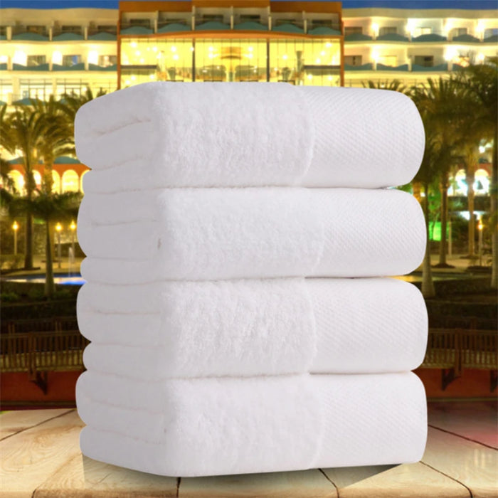 New 40X80CM White Pure Cotton Towel Adult Washing Face Bath Hotel Pure Cotton Men And Women SPA Soft Absorbent Lint-Free Towels