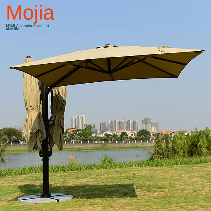 TT Large Outdoor Sunshade Leisure Business High-End Club Four-Head Roman Umbrella Villa Resort Patio Umbrella