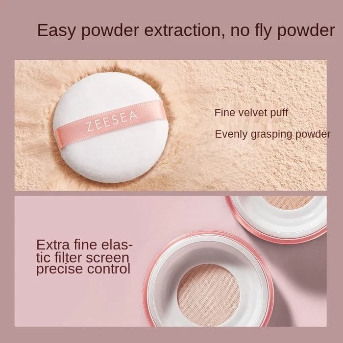 zq Oil Control Makeup Not Cakey Makeup and Skin Grinding Long Lasting Smear-Proof Makeup Face Powder