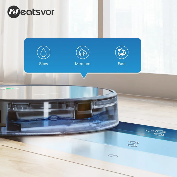 NEATSVOR X500 Robot Vacuum Cleaner 3000PA Powerful Suction 3-in-1 Pet Hair Household Dry and Wet Mopping Automatic Charging