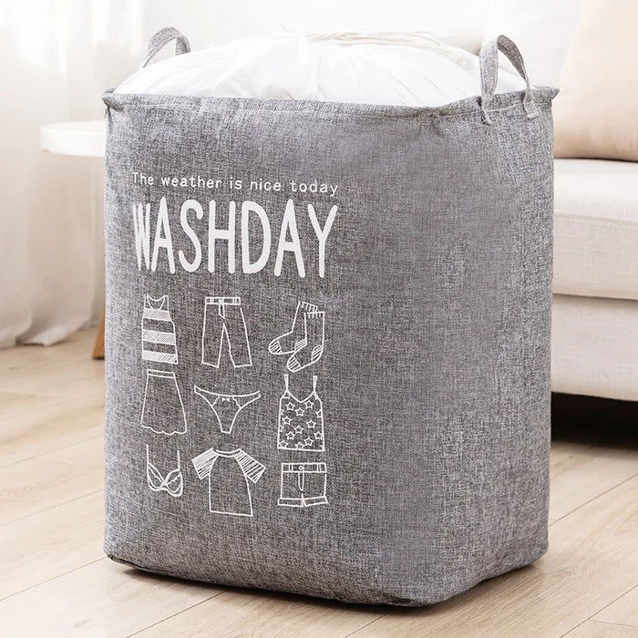 Modern Laundry Storage Basket Large Capacity Clothing Bag Quilt Packing Container Home Using Toy Storage Box Dirty Clothes Bag