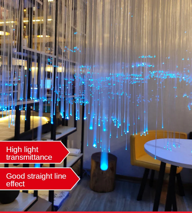 zq Optical Fiber Lamp Starry Restaurant Wedding KTV Corridor Quiet Bar Bar Ambience Light Chandelier Fiber Lamp Customization