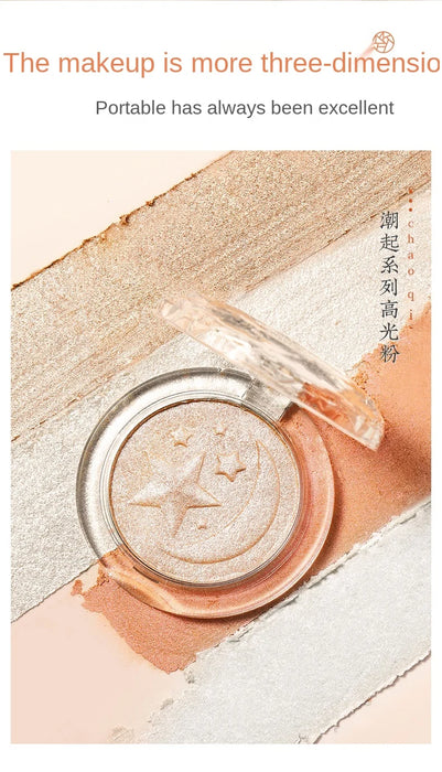 zq Diamond Highlight Glitter Cream Pearlescent Long-Lasting Face Brightening and Repairing Nose Shadow