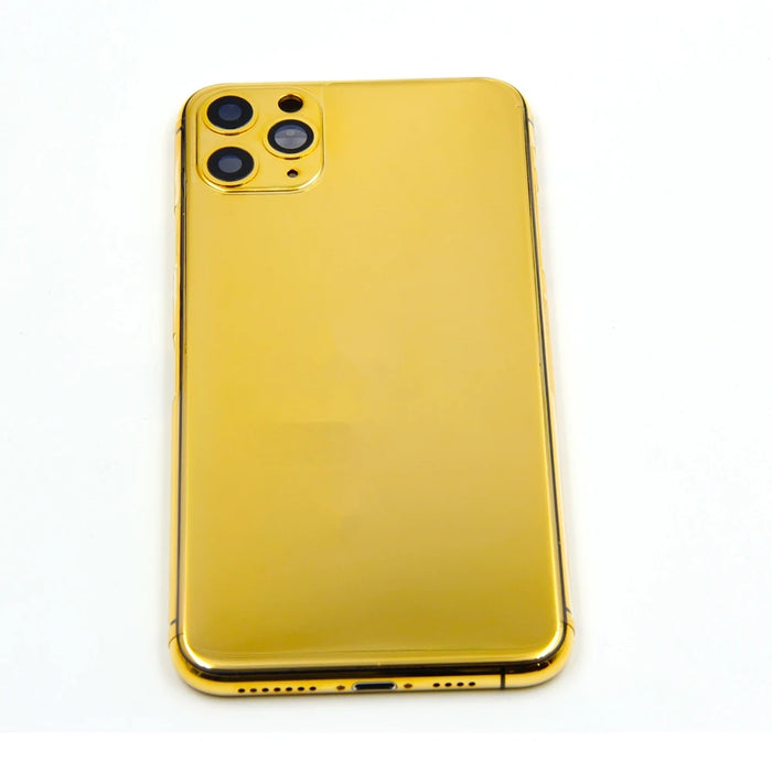 24KT Gold Plated Housing for Phone 11/11 Pro/11 Pro Max Replacement Cover forPhone Back Battery Cover Customized Design