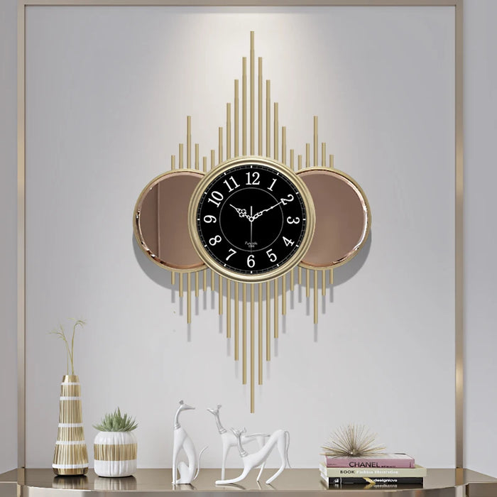 Large American wall clock household wall watch personality art fashion atmosphere living room clock decoration mute clock