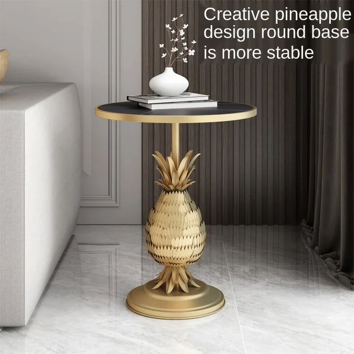 Cy Simple Modern Tea Table Side Table Living Room Sofa Side Cabinet Balcony Small round Table Pineapple Creative