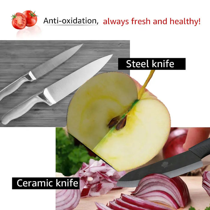 Ceramic Knives Kitchen knives Set 3 4 5 6 inch Chef knife Cook Set Chef Utility Slicer Vegetable Peeler White Zirconia Blade