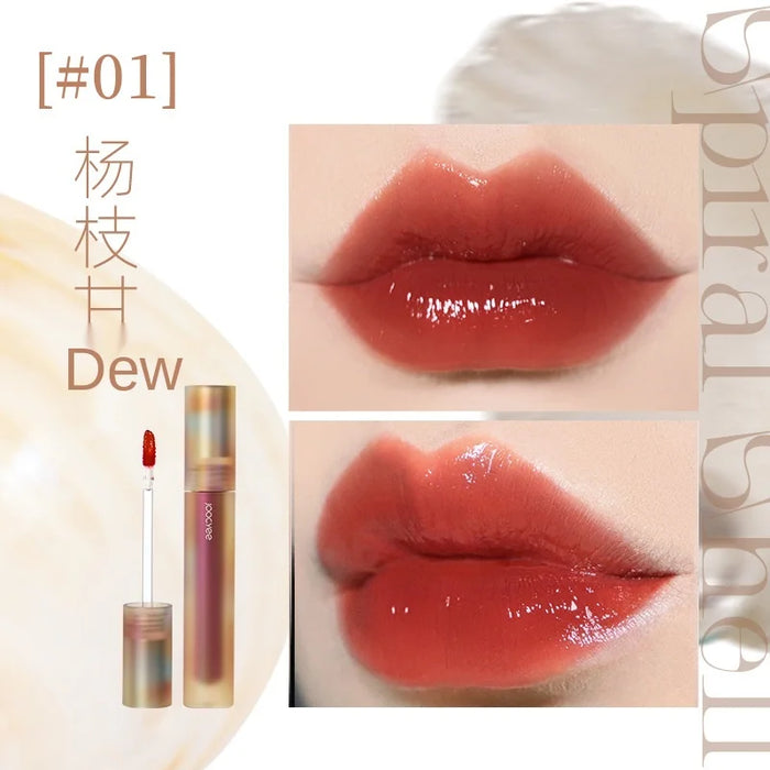 TT One Piece Dropshipping Fermented Shell Water Light Mirror Lip Lacquer Lele Tea Lipstick Dirty Milk Coffee