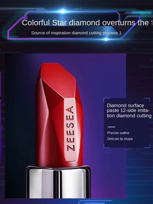 CY ZEESEA Small Star Diamond Lipstick Not Easy to Fade Matte Soft Mist Lipstick Free Shipping