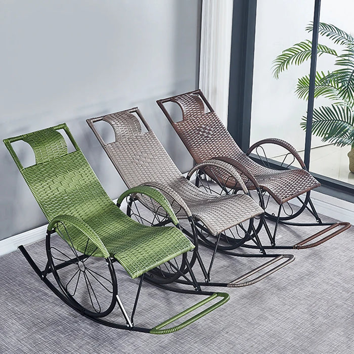 TT Adult Rocking Chair Home Rocking Chair Recliner Balcony Rattan Chair Leisure Chair Recliner Chair Leisure