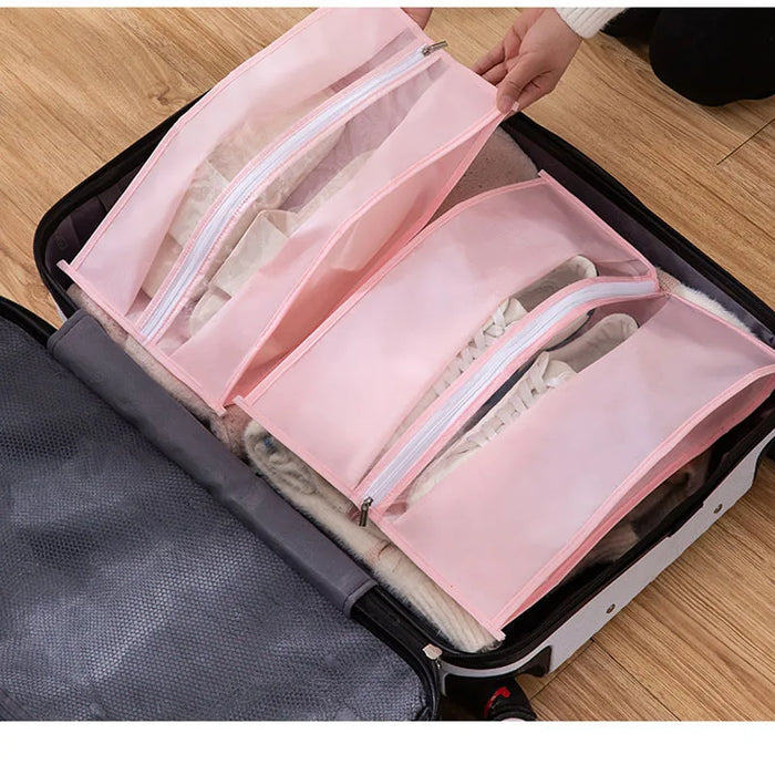 Business Trip Zipper Dustproof Shoe Bag Slippers Shoe Storage Bag Debris Dust Cover Storage Bag Waterproof Shoes Covers Bags