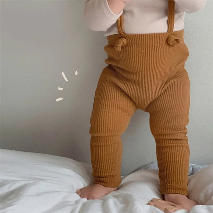 New Children Leggings Cotton Elasticity Pants For Girl And Boy Pp Pants Baby Strap Overalls Cute Newborn Toddler Pants