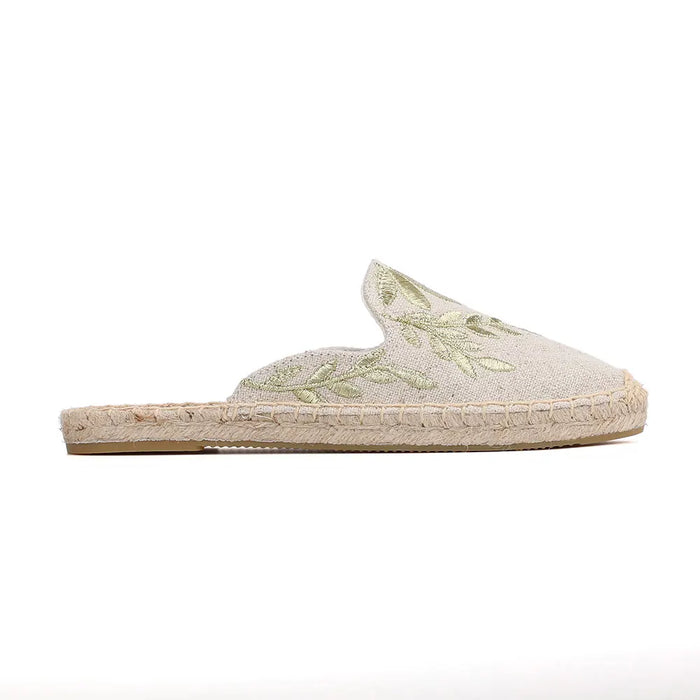 Espadrilles For Flat Shoes Zapatos De Mujer Top Direct Selling Hemp Summer Rubber Print Terlik Mules Slippers Tienda Soludos